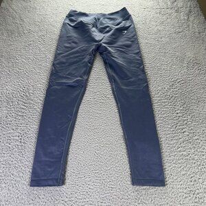 Gymshark Sweat Seamless Leggings Womens Medium Blue Gray Athletic Gym Workout